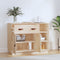 vidaXL - Dressoir - 98,5x40x75 - cm - massief - grenenhout