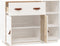 vidaXL - Dressoir - 98,5x40x75 - cm - massief - grenenhout - wit