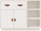 vidaXL - Dressoir - 98,5x40x75 - cm - massief - grenenhout - wit