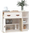 vidaXL - Dressoir - 98,5x40x75 - cm - massief - grenenhout - wit