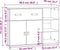 vidaXL - Dressoir - 98,5x40x75 - cm - massief - grenenhout - wit