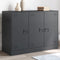 vidaXL - Dressoir - 99x39x73 - cm - staal - antracietkleurig