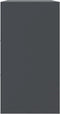 vidaXL - Dressoir - 99x39x73 - cm - staal - antracietkleurig