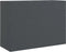 vidaXL - Dressoir - 99x39x73 - cm - staal - antracietkleurig