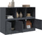 vidaXL - Dressoir - 99x39x73 - cm - staal - antracietkleurig