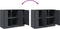 vidaXL - Dressoir - 99x39x73 - cm - staal - antracietkleurig