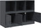 vidaXL - Dressoir - 99x39x73 - cm - staal - antracietkleurig