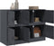 vidaXL - Dressoir - 99x39x73 - cm - staal - antracietkleurig