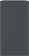 vidaXL - Dressoir - 99x39x73 - cm - staal - antracietkleurig
