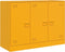 vidaXL - Dressoir - 99x39x73 - cm - staal - mosterdgeel
