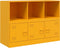 vidaXL - Dressoir - 99x39x73 - cm - staal - mosterdgeel
