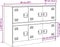 vidaXL - Dressoir - 99x39x73 - cm - staal - mosterdgeel