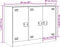 vidaXL - Dressoir - 99x39x73 - cm - staal - mosterdgeel