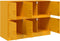 vidaXL - Dressoir - 99x39x73 - cm - staal - mosterdgeel