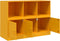 vidaXL - Dressoir - 99x39x73 - cm - staal - mosterdgeel