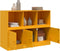 vidaXL - Dressoir - 99x39x73 - cm - staal - mosterdgeel