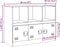 vidaXL - Dressoir - 99x39x73 - cm - staal - olijfgroen