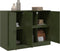 vidaXL - Dressoir - 99x39x73 - cm - staal - olijfgroen