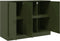 vidaXL - Dressoir - 99x39x73 - cm - staal - olijfgroen