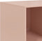 vidaXL - Dressoir - 99x39x73 - cm - staal - roze