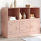 vidaXL - Dressoir - 99x39x73 - cm - staal - roze