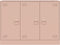 vidaXL - Dressoir - 99x39x73 - cm - staal - roze