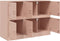 vidaXL - Dressoir - 99x39x73 - cm - staal - roze
