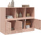 vidaXL - Dressoir - 99x39x73 - cm - staal - roze