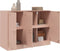 vidaXL - Dressoir - 99x39x73 - cm - staal - roze