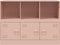 vidaXL - Dressoir - 99x39x73 - cm - staal - roze