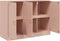 vidaXL - Dressoir - 99x39x73 - cm - staal - roze