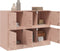 vidaXL - Dressoir - 99x39x73 - cm - staal - roze