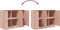 vidaXL - Dressoir - 99x39x73 - cm - staal - roze