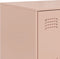 vidaXL - Dressoir - 99x39x73 - cm - staal - roze