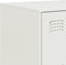 vidaXL - Dressoir - 99x39x73 - cm - staal - wit