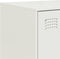 vidaXL - Dressoir - 99x39x73 - cm - staal - wit