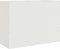 vidaXL - Dressoir - 99x39x73 - cm - staal - wit