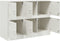 vidaXL - Dressoir - 99x39x73 - cm - staal - wit
