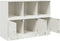 vidaXL - Dressoir - 99x39x73 - cm - staal - wit