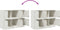 vidaXL - Dressoir - 99x39x73 - cm - staal - wit