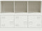 vidaXL - Dressoir - 99x39x73 - cm - staal - wit