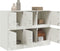 vidaXL - Dressoir - 99x39x73 - cm - staal - wit