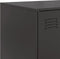 vidaXL - Dressoir - 99x39x73 - cm - staal - zwart