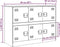 vidaXL - Dressoir - 99x39x73 - cm - staal - zwart