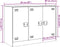 vidaXL - Dressoir - 99x39x73 - cm - staal - zwart