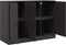 vidaXL - Dressoir - 99x39x73 - cm - staal - zwart