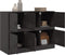 vidaXL - Dressoir - 99x39x73 - cm - staal - zwart