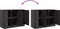 vidaXL - Dressoir - 99x39x73 - cm - staal - zwart