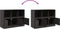 vidaXL - Dressoir - 99x39x73 - cm - staal - zwart