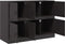 vidaXL - Dressoir - 99x39x73 - cm - staal - zwart